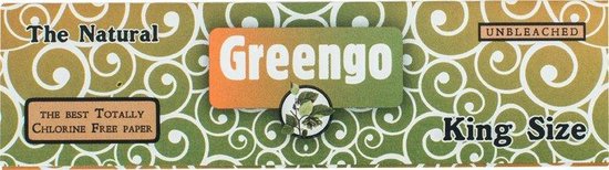 Greengo - Greengo Unbleached King Size Regular - Lange Vloei - Doos 50 Stuks