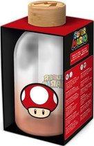 Nintendo Super Mario Bros Glass Bottle 620Ml