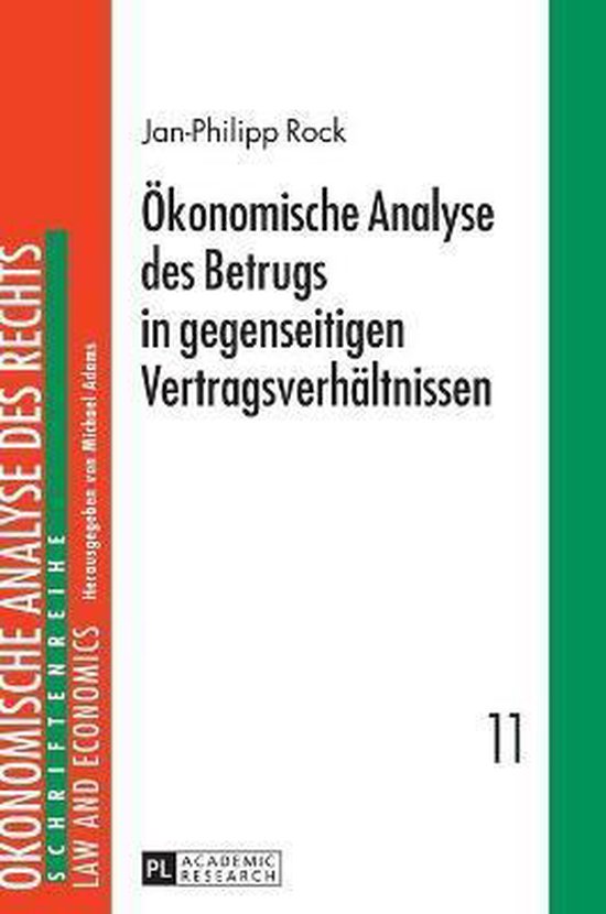 Ökonomische Analyse des Betrugs in gegenseitigen Vertragsve ... - cover