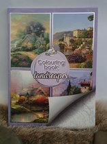 Colouring book Landscapes paars