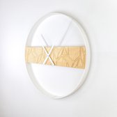 Woodsense® Moderne Scandinavische stijlvolle design wandklok - 50 cm diameter