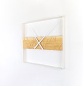 Woodsense® Moderne Scandinavische stijlvolle design wandklok - 40 cm - Vierkant