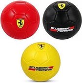 Voetbal Ferrari maat 5 rood/geel/zwart