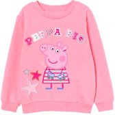 Peppa Pig sweater - roos - witte stipjes - Maat 98 / 3 jaar