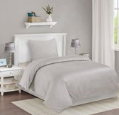 The Linen Collection - Dekbedovertrekset - Katoensatijn - Beige - 140x220 - 300 Thread Count