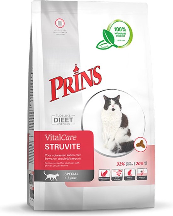 Prins VitalCare Kat Struvite Gevogelte - Kattenvoer - 1.5 kg