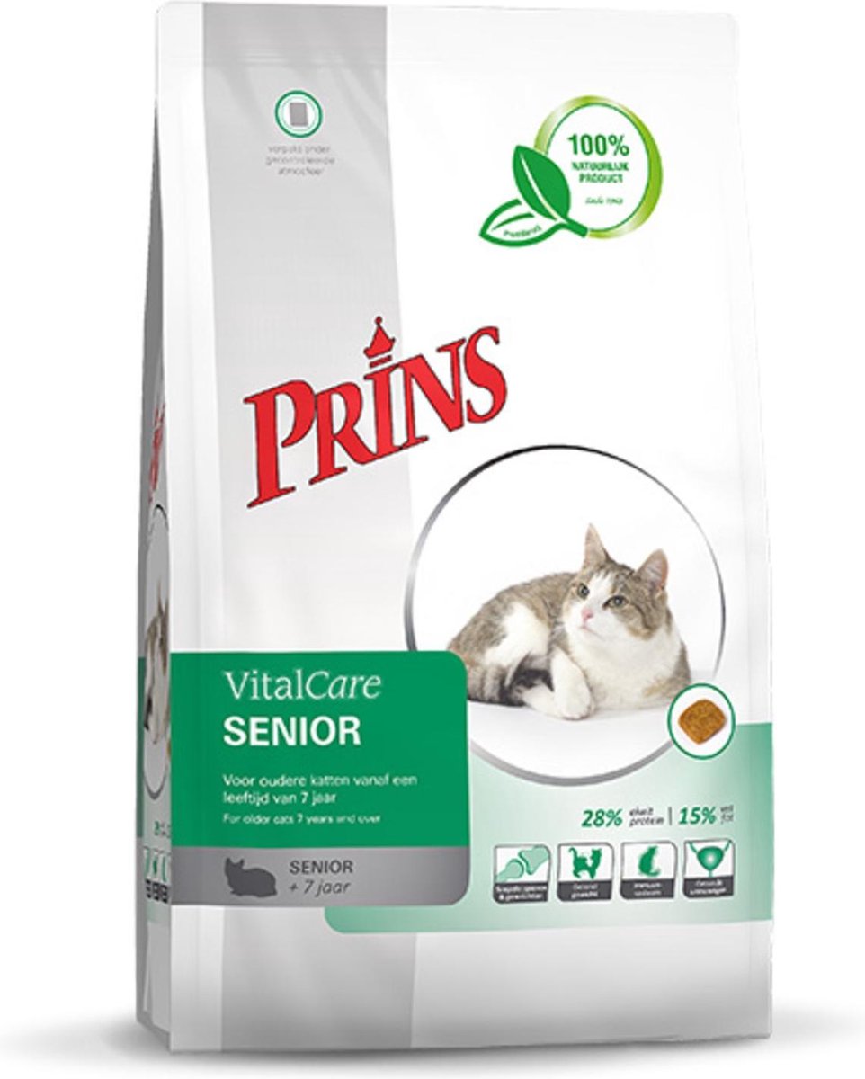 Prins VitalCare Kat Senior Gevogelte -Kattenvoer - kg