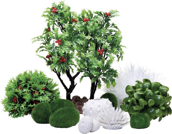 biOrb - Silk Plant Set Medium Green o Green&Purple