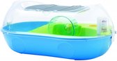 Savic Hamsterkooi Spelos Xl Entry - Dierenverblijf - 59x37x26 cm Blauw Transparant