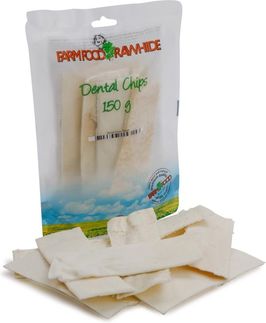Farm Food Rawhide Dental Chips Hondensnacks Rund 15 cm 150 g