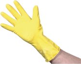 Jantex huishoudhandschoenen / handschoenen (links & rechts) - Geel/ Gele - Maat M - Natuurlijk Latex