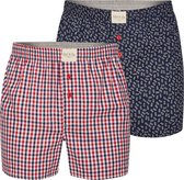 Phil & Co 2-Pack Wijde Boxershorts Heren Design03 -  M