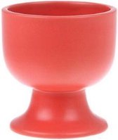 HKliving - ACE6805 - Bold&Basic Ceramics - Ice Coupe - Mug sur socle - Rouge mat - 8,5×8,5×9,5 cm