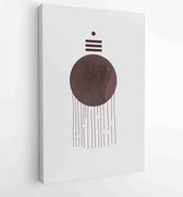 Earth tones Hand drawn organic shape art design for wall framed prints, canvas prints, poster, home decor, cover, wallpaper 1 - Moderne schilderijen – Vertical – 1888032541 - 50*40