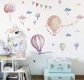 Muursticker - Luchtballonnen - Kinderkamer decoratie - Babykamer - Muurdecoratie