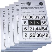 Bingo-doe bingokaarten - Nummers tussen 1 en 55 - zie productbeschrijving