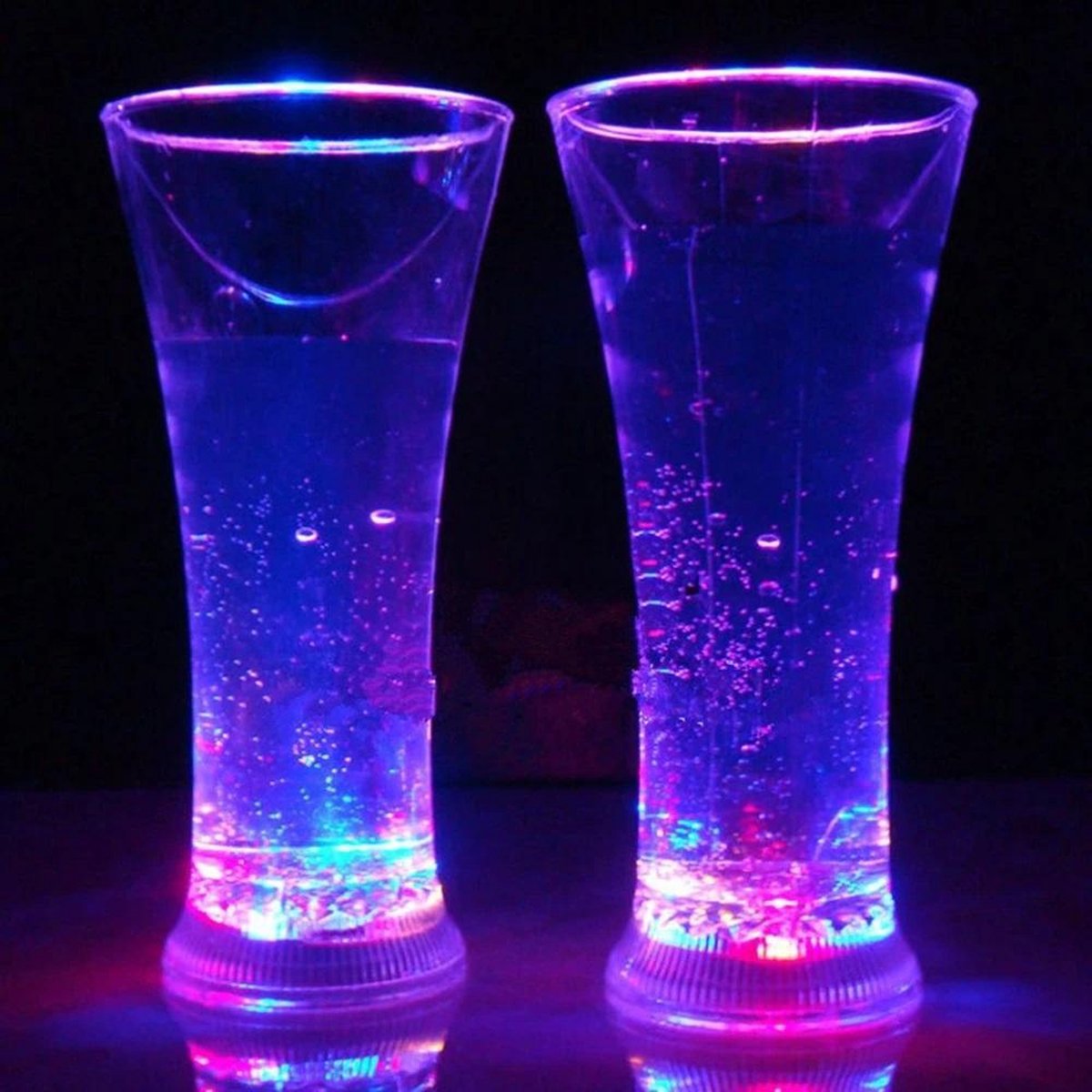 Verre à boire long lumineux RGB - LED