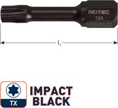 Fraise IMPACT Torx T20 L30mm. (10 pièces)