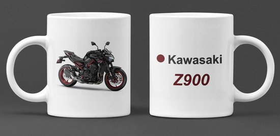 Mug Kawasaki Z900 noir rouge - moto - cadeau - cadeau - tasse moto 300 ml |  bol