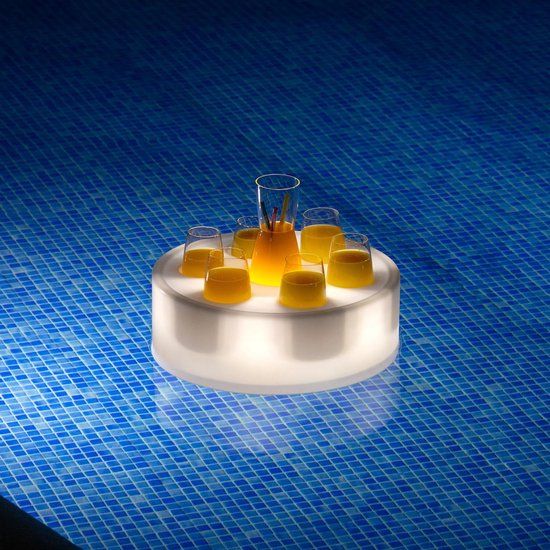 JEP Krijger Monografie Oplaadbare RGBW LED zwembad dienblad - zwembad verlichting - zwembad  accessoires | bol.com