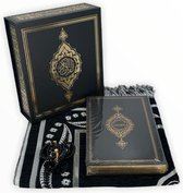 Koran Set met Gebedskleed Tasbeeh en Kuran Zwart