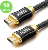 SAMMIT HDMI 2.0 Plaqué Or - Câble Haut Débit - 18GBPS - Full HD 1080p - 3D - 4K (60 Hz) - Ethernet - HDMI vers HDMI - Male vers Male - Pour TV - DVD - Ordinateur portable - Tablette - PC - Ecran - Beamer - 10 mètres