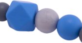 Speenketting Speenkoord Diamant met clip - 3 kleuren - Blauw, Grijs, Wit