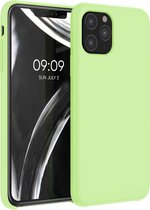 kwmobile telefoonhoesje voor Apple iPhone 11 Pro - Hoesje met siliconen coating - Smartphone case in tomatillo groen