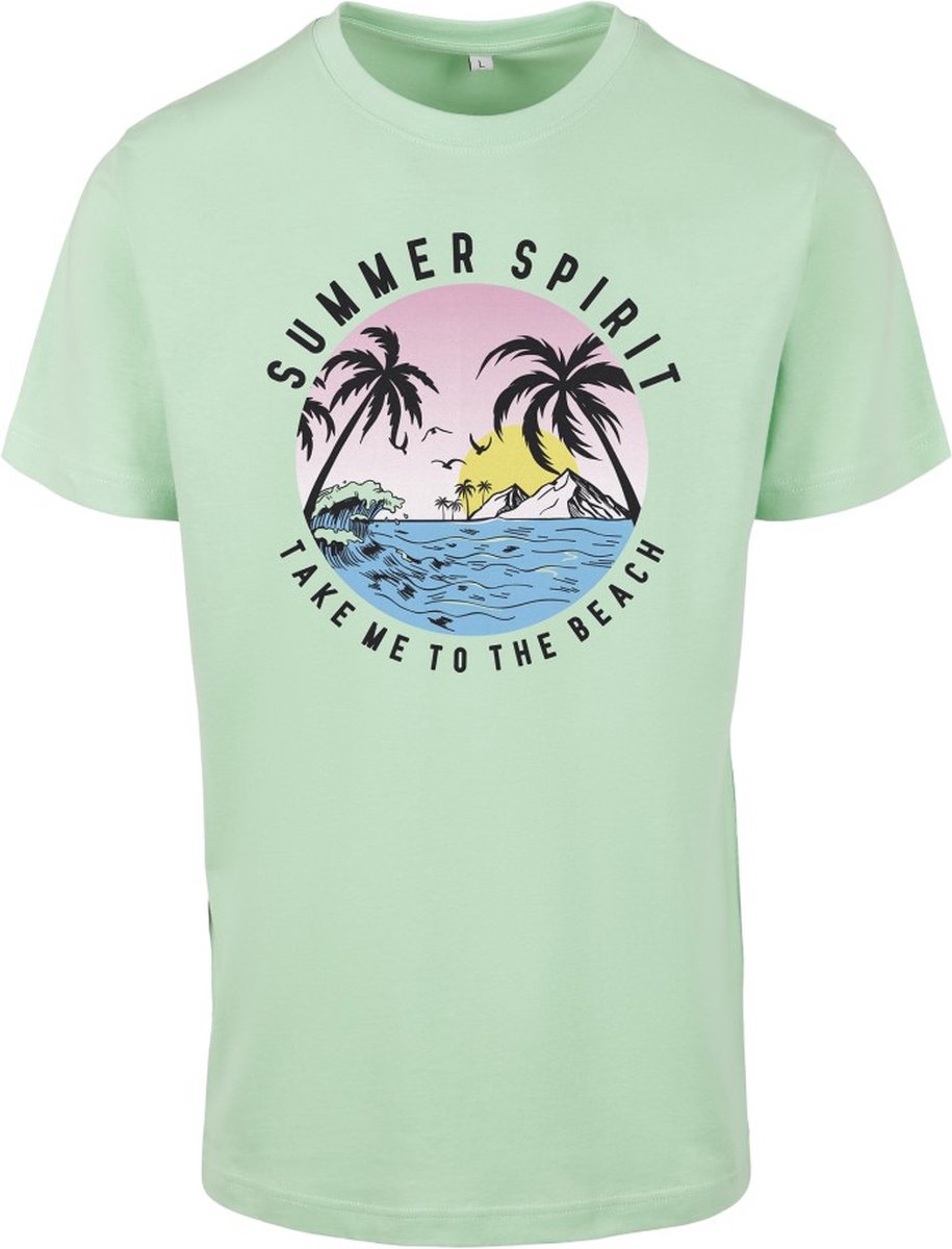 Mister Tee Summer Spirit Dames T-shirt XL Groen