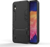 Samsung Galaxy A10 Hoesje - Mobigear - Armor Stand Serie - Hard Kunststof Backcover - Zwart - Hoesje Geschikt Voor Samsung Galaxy A10