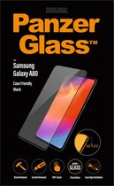 PanzerGlass Case Friendly Gehard Glas Screenprotector Geschikt voor Samsung Galaxy A80 - Zwart