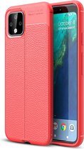 Google Pixel 4 Hoesje - Mobigear - Luxury Serie - TPU Backcover - Rood - Hoesje Geschikt Voor Google Pixel 4