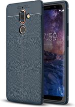 Mobigear Luxury TPU Backcover voor de Nokia 7 Plus - Blauw