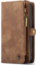 Samsung Galaxy S9 Plus Hoesje - Caseme - Luxe Wallet Serie - Kunstlederen Bookcase / 2in1 Case - Bruin - Hoesje Geschikt Voor Samsung Galaxy S9 Plus