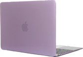 Apple MacBook 12 (2015-2017) Case - Mobigear - Glossy Serie - Hardcover - Paars - Apple MacBook 12 (2015-2017) Cover