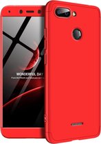 Mobigear 360 Hardcase voor de Xiaomi Redmi 6 - Rood