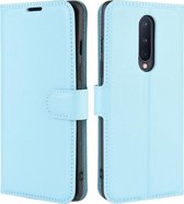 OnePlus 8 Hoesje - Mobigear - Classic Serie - Kunstlederen Bookcase - Blauw - Hoesje Geschikt Voor OnePlus 8