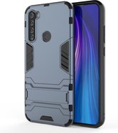 Xiaomi Redmi Note 8T Hoesje - Mobigear - Armor Stand Serie - Hard Kunststof Backcover - Marineblauw - Hoesje Geschikt Voor Xiaomi Redmi Note 8T