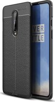 OnePlus 8 Hoesje - Mobigear - Luxury Serie - TPU Backcover - Zwart - Hoesje Geschikt Voor OnePlus 8