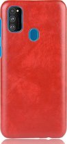 Samsung Galaxy M21 Hoesje - Mobigear - Excellent Serie - Hard Kunststof Backcover - Rood - Hoesje Geschikt Voor Samsung Galaxy M21
