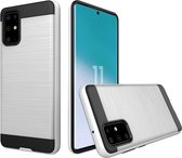 Mobigear Brushed Armor TPU Backcover voor de Samsung Galaxy S20 Plus - Grijs