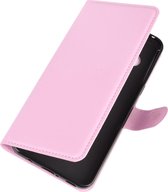 LG V60 ThinQ Hoesje - Mobigear - Classic Serie - Kunstlederen Bookcase - Roze - Hoesje Geschikt Voor LG V60 ThinQ