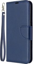 LG K61 Hoesje - Mobigear - Excellent Serie - Kunstlederen Bookcase - Blauw - Hoesje Geschikt Voor LG K61