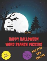 Happy Halloween Word Search Puzzles for Kids and Adults