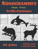 NonoGrammes - Hanjie - Picross - Profil d'Animaux: Griddlers, puzzle japonaise, logigraphe, logimage