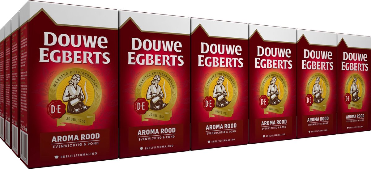 Onbevreesd marge Overjas Douwe Egberts Aroma Rood Filterkoffie - 24 x 250 gram | bol.com