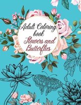 Adult Coloring book-Flowers and Butterflies