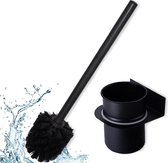 Toiletborstel met Houder – WC Borstel met Houder – WC Accesoires - Zwart