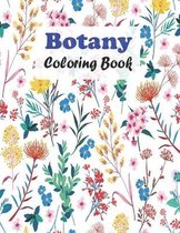 Botany Coloring Book: Beautiful Botany Flower Coloring Book for Adult