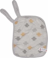 Lodger Knuffeldoek - Snuggler Muslin Knot Xandu - Lichtgrijs